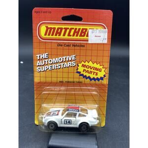 Matchbox 1986 Porsche Turbo Number 14 Die cast Vehicle With Moving Parts